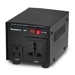 Bronson++ VT 100 (100 Watt) 220V to 110V Voltage Converter, use 100W US devices in Europe - Step Up Down Transformer - 110 USA to 220-240 EU-UK volt outputs