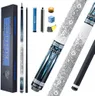 KONLLEN Carbon Fiber Pool Cue Stick Low Deflection Pool Cue Profession Ultra-Smooth Billiards Cue Set for Adults with Billiards Accessories (12.5mm Tip/Chalk/Towel/Extension/Bolt)