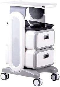Professional Utility Cart with Wheels - Rolling Dental Office Cart with Drawers - Medical Trolley for Cavitation Machine, Esthetician Supplies, Lab Tools - Salon Trolley