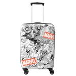 NOVEX Marvel 22 Inch Original Avengers Hard Sided Polycarbonate Kids Trolley Bag For Travel (Black, 22") / Kids Trolley Luggage/Kids Trolley Suitcase With 4 Wheel, 58 Cm, Spinner