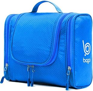 bago Travel Toiletry Bag Waterproof Hanging Large Toiletry Bag for Bathroom and Travel Bag for Toiletries Organizer, Blue, X-Large