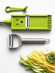 Top Chef Quad 4-in-1 Peeler – Peel, Slice, Julienne & Spiralize in Seconds | Stainless Steel Multi-Use Kitchen Tool