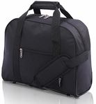 Aerolite 40x30x15 New and Improved 2023 British Airways, EasyJet, Virgin Atlantic, KLM Holdall, Cabin Luggage Under Seat Flight Bag, Black