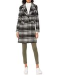 Urban Republic Women's Juniors Wool Tweed Jacket, Black/White, M