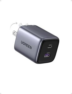 UGREEN 35W USB C Charger, Nexode 2Ports GaN Foldable USB and USB C PPS Compact Fast Wall Charger Block for iPhone 15 Pro Max/14/13, Pixel 8/7pro, Galaxy S23 Ultra/S22/Note 20, iPad, MacBook Air