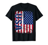 USA Big Flag Vintage Distressed AMERICA T-Shirt