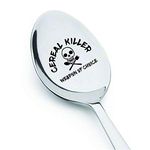 Engraved Cereal Killer Weapon of Choice Spoon Gifts for Kids Men Women|Funny Cereal Lovers Gift for Mom/Dad/Kids/Friends - Birthday/Thanksgiving Day/Christmas Gifts