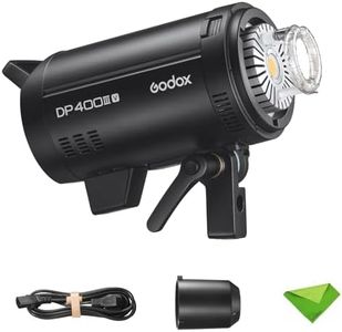 Godox DP400IIIV 400Ws Stobe Flash Studio Light GN87 0.1-1S Recycle Time, 1/2000-1/800s Flash Duration, 2.4G X System CCT 5600±200K Bowens Mount Monolight for Studio Portrait Photography (DP400III-V)