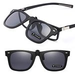 TERAISE Polarized Clip-On Driving Sunglasses with Flip Up Function-Suitable for Driving Fishing Outdoor Sport