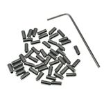 KAISH 50x Metric M3x6 Stainless Steel Guitar Bridge Saddle Height Adjustment Screws for Stratocaster/Telecaster