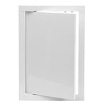 8" x 12" Inch / 200 x 300 mm White Access Panel Door Opening Flap Cover Plate - Plumbing, Electricity, Alarm Wall Access Panel for Drywall - Box Door Lock - Door Latch