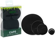 ResOlution Caps Universal Caps for Cleaning, Storage, and Odor Proofing Glass Water Pipes/Rigs and More - Black