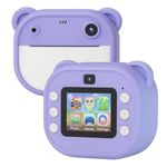 Omeron® 1 Year Warranty Kids Instant Print Camera 12MP HD Photo & Video, Built-in Thermal Printer, Rechargeable Battery, Fun Filters & Paper Rolls, Educational Gift Toy – Green