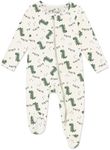 Jimonda Baby Girls Boys Footed Pajamas outfits 2 Way Zipper Soft Sleepwear Pjs,Infant Tie-dye Rompers(Dinosaurs,12-18 Months)