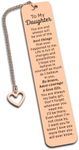 Daughter Gift from Mom to My Daughter Bookmark Valentines Day Gift for Girls Daughter Birthday Gift 16th 18th 21st Birthday Gift for Teen Girls Her Inspirational Gift for Stepdaughter Goddaughter