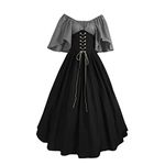 Short Skater Dress Toddler Bavarian Costume Punk Clothes Goth Dresses Costume Women Green Plus Goth Party Witcher Costume Medieval Costume Hat Fair Boy Midevil Bodice Disfraces Mujer Adulta(Grey-2,M)