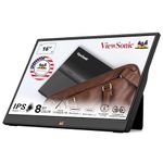 ViewSonic (from USA) - VA1655 16”(40.64 Cm) FHD Portable Monitor | IPS Panel | USB Type-C | Dual Speakers | Eye-Care Technology | Foldable Stand | Sleeve Case Included | 2 x USB-C 1 x Mini HDMI