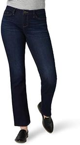 Lee Women's Regular Fit Straight Leg Jean, Nightshade (Blue), 14 Petite