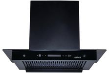 Elica 60cm 1500 m3/hr BLDC Filterless Autoclean Kitchen Chimney | 15 Years Motor and 5 Years Comprehensive Warranty | FLAT FL 600 BLDC HAC LTW MS NERO | Black | 9 Speed Touch Control + Motion Sensor