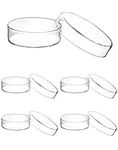 QWORK® Glass Petri Dishes with Lids, High Borosilicate Glass Petri Dish Petri Plate for Laboratory School Science Project, 60mm x 18mm, 5 Pcs