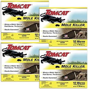 Tomcat Mole Killer Worm Bait, 10 Count (Pack of 4)