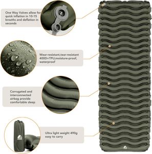 Unigear Ultralight Inflatable Sleeping Pad – Compact Air Camping Mattress
