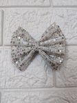 Trend By Kimaayra Luxury Sequins Hair Bow Alligator clip for Women and Girls, Gift for her, Gift for women, 1 Hair Bow, Free Size (Off White)