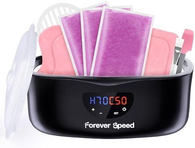 Forever Speed 4L Paraffinbad für Hände und Füße Arthrose, Paraffinbad Wärmer mit Manueller/Auto-Modus Paraffinbad Hände Füße Set mit 1350g Paraffinwachs und Handschuh, 230W