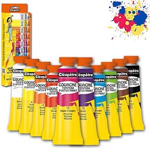 Cléopâtre - BL10PGN10 - Peinture Gouache Nefertari Premium - Assortiment de couleurs - 10 Tubes de 10ml