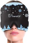 TheraICE Migraine Relief Cap, Cooling Gel Hat, Soothing Headache Ice Pack Mask Products, Face Cold Compress Head Wrap for Tension & Stress