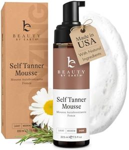Self Tanner Mousse - USA Made with Natural & Organic Ingredients, Self Tanning Mousse Foam for Ultra Dark Fake Tan, Non Toxic Sunless Tanner for Darkest Streak Free Finish & Natural Looking Tan