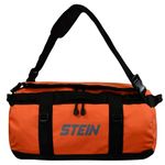 STEIN 40L, 70L, 90L Water Resistant Holdall Bag & Rucksack, Durable PVC for Outdoors, Camping, Sports, Watersports (40L, Orange)