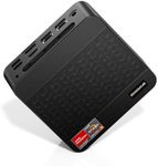 BOSGAME P4 Plus Gaming Mini PC Ryzen 7 5825U (Upgraded 5700U), 16GB RAM 512GB SSD Dual NIC LAN 2.5GbE Desktop Computers, Triple 4K Display, WiFi 6E, USB3.2, USB-C, BT 5.2, DP, HDMI 2.0