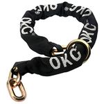 OKG Maximum Security Chain- 10 lbs, 5 ft x 1/2 in (12mm) Thick Cut Proof Chain with Hardened Manganese Steel Heavy Duty Cinch Chain Anti Theft Hex Chain for Motorcycles, Trailers, and Properties