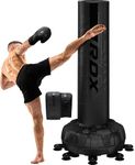 RDX XXL 150KG 6ft Free Standing Punch Bag with Gloves - Heavy Pedestal Bag with Stand for Kickboxing, Boxing, MMA, Muay Thai Karate, Adult Freestanding Bag for Office, Gym Home Fitness Workout