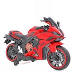 Alstoy RR Kids Electric Toy Ride-On Bike | 12V Rechargeable Battery Operated Bike for Kids | Bluetooth Music | 70kg Capacity | BIS/ISI Approved| Boys & Girls Age 5 to 12| 6-Month Warranty| Large| Red