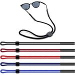 5 Pack Neck Strap Eyeglass Cord Eyewear Retainer Sports Band，Sport Sunglass Holder Strap, Lanyard Glasses Chain Strap, with Adjustable Buckle 5Colors