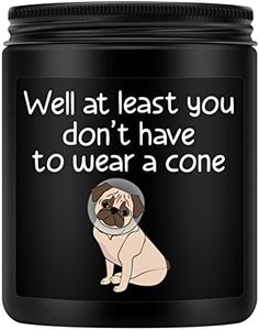 Get Well Soon Gifts for Men- After Surgery Recovery Gifts- Funny Cancer Patients Get Well Gift Basket- Feel Better Hospital Gifts for Sick Men - Black Cedarwood & Juniper Scented Candle