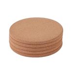 DEFTIMIRC Cork Trivet Set, Corkboard Placemats Kitchen Hot Pads for Hot Pots, Pans, Kettles and Potted Plants, Cork Coaster Set of 6, 7.5inch