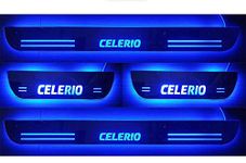 DS ENTERPRISE Door Acrylic Plates with Light For Maruti Suzuki Celerio All Models - Set of 4PCS (Blue Color)