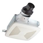 Broan-NuTone LP80 LoProfile Ventilation Fan, Wall- or Ceiling-Mount Exhaust Fan for Bathroom and Home, 1.0 Sones, 80 CFM, 4" Round, White