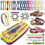 Ophy Friendship Bracelet Making Kit, Toys for Girls Ages 7 8 9 10 11 12 Year Old DIY Friendship Bracelet Arts and Craft Kit Girls Birthday Gift Bracelet Making Kits for Kids with 40 Pre-Cut Threads