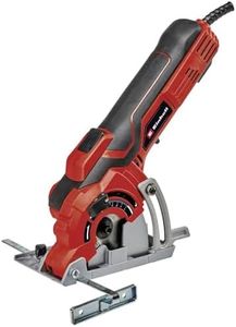 Einhell Mini Circular Saw TC-CS 89 (600 Watt, Easy, Tool-Free Adjustment of Cutting Depth up to 27 mm, Spindle Lock, TCT Saw Blade, Parallel Stop)