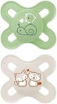 MAM Original Start Newborn Baby Pacifier, Best Pacifier for Breastfed Babies, Sterilizer Case, Unisex, 0-3 Months, 2 Count (Pack of 1)