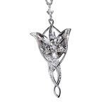 The Noble Collection Lord of the Rings Arwen Evenstar Pendant - Sterling Silver & Swarovski Crystal Necklace - LOTR Film Set Movie Merchandise - Gifts for Lord of the Rings Fans