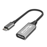 Plugable USB C to HDMI 2.0 Adapter Compatible with 2018 iPad Pro, 2018 MacBook Air, 2018 MacBook Pro, Dell XPS 13 & 15, Thunderbolt 3 Ports & More (Supports Resolutions up to 4K@60Hz) - Driverless