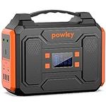 Powkey Portable Power Station 250Wh/67500mAh Solar Generator with 250W/230V Pure Sine Wave AC Outlet,12.6V/10A DC,USB 18W Battery Power Pack for Outdoor Camping RV Travel Emergency