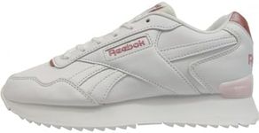 Reebok Women's Glide Ripple Clip Sneaker, White/Possibly Pink F23-R/Porcelain Pink, 5.5 UK