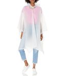 totes Unisex Rain Poncho, lightweight, reusable, and packable on the go rain protection, Clear, One Size