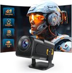 Smart Mini Projector XGODY Gimbal5 Android 11 Full HD Projector Native 1080P 4K Support 5G WiFi 6 Bluetooth 5.0 Home Movie Projector Electric Focu Auto Keystone 180 Rotating For PC/Lap/PS5 Jet Black